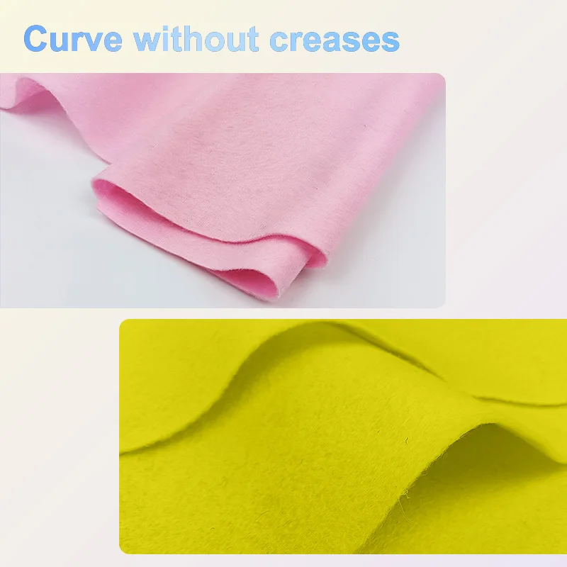 قماش اللباد: قماش ناعم مصنوع يدويًا بسمك 91*91*0.14 مم، مناسب للحرف اليدوية والديكورات الفنية للخياطة اليدوية.