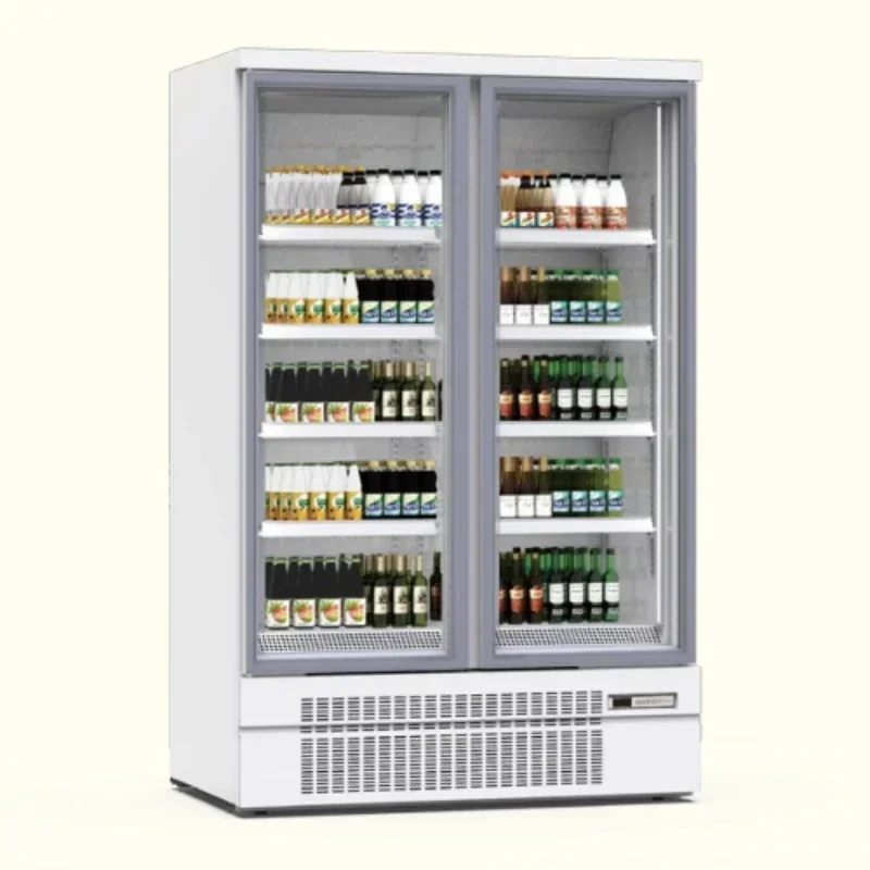 Vertical fully enclosed refrigerated display cabinet refrigeration equipment