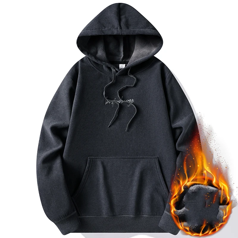 Sweater Male Men's Warm Knitted Pullovers Streetwear Casual Thick Fashion Sweater Hats Spring Autumn Winter Men Clothing New