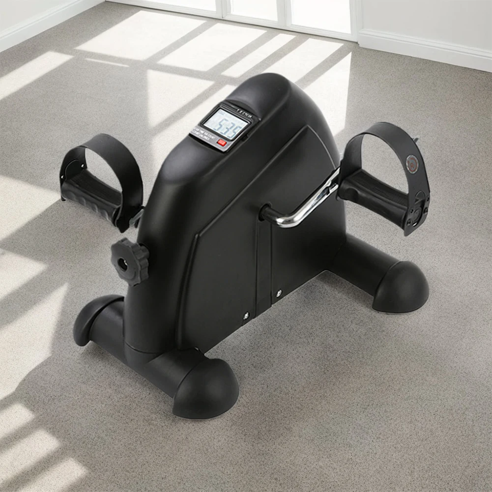 Mini Exercise Bike Arm and Leg Trainer Anti Slip Peddler Exercise Bike LED Display Foot Pedal Exercise Machine for Leg Training