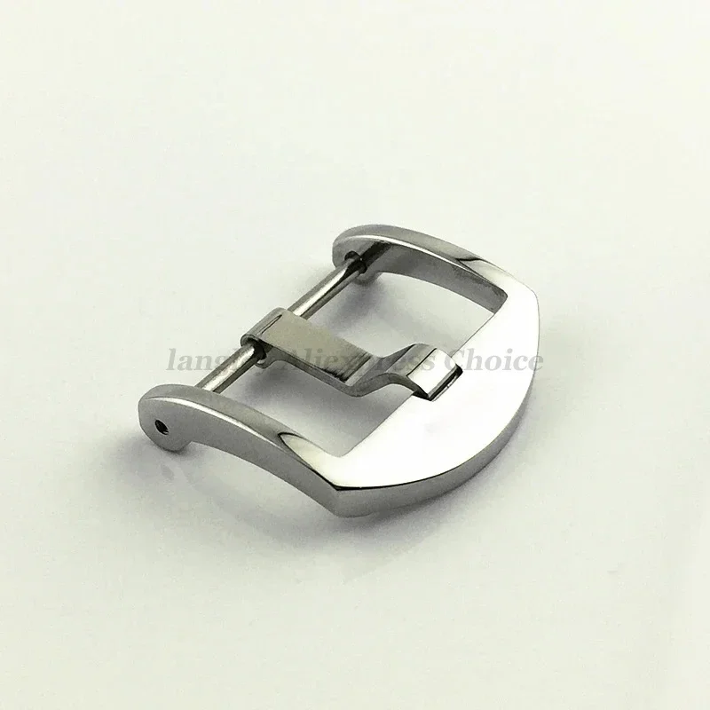 18/20mm 22mm Solid Stainless Steel Buckle for Panerai Polished Matte Clasp Screw Pin Buckle Leather Rubber Watch Strap Accessory