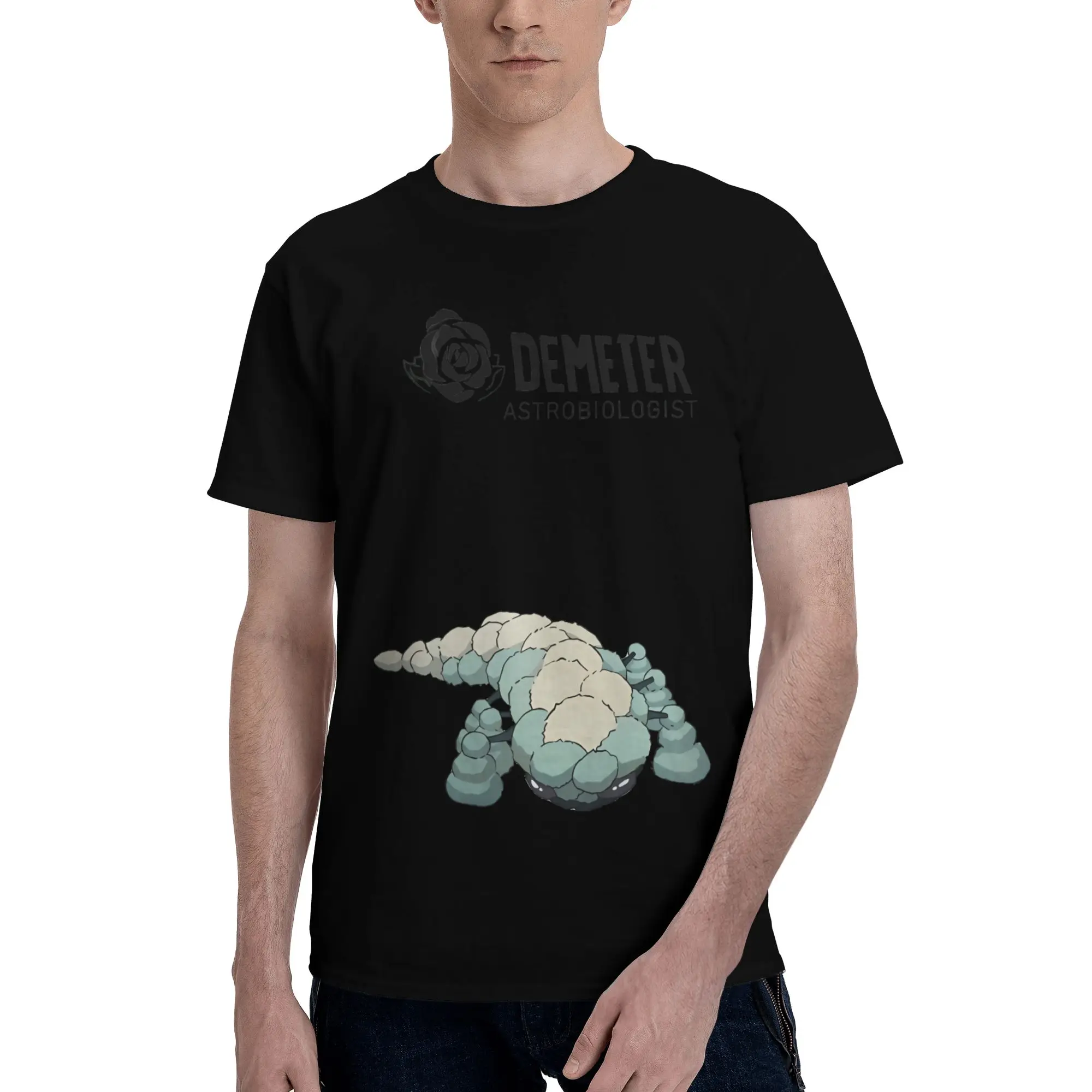 Demeter Astrobiology Spore Creature Design Funny Graphic 100% Cotton T-Shirt Scavengers Reign Tees Tops For Men