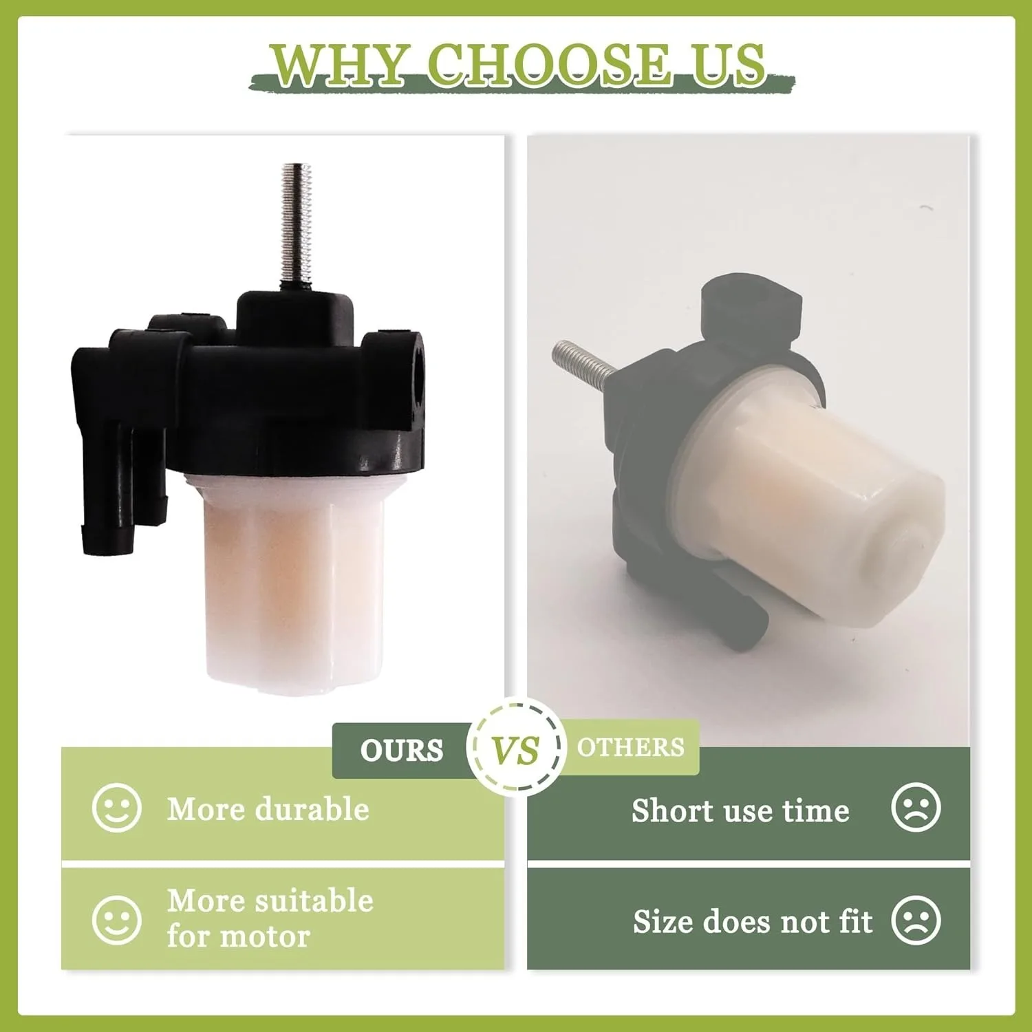 879884T Inline Fuel Filter Assembly for Mercury Mariner Mercruiser 30 40 50 60 HP Outboards 35-879884T