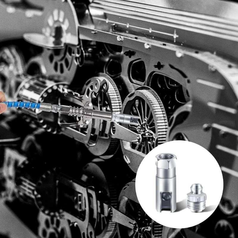 

Комплект фитингов для смазочных пистолетов. Переходник для смазочных пистолетов. Муфта для смазочных пистолетов. Дозатор с для с