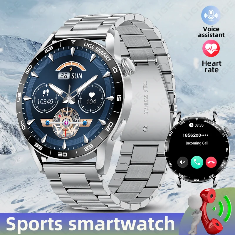 Outdoor Sport Smart Watch 1.38-inch Screen 120+ Sports Modes IP68 Waterproof Bluetooth Call Smartwatch Men Woman For Android IOS