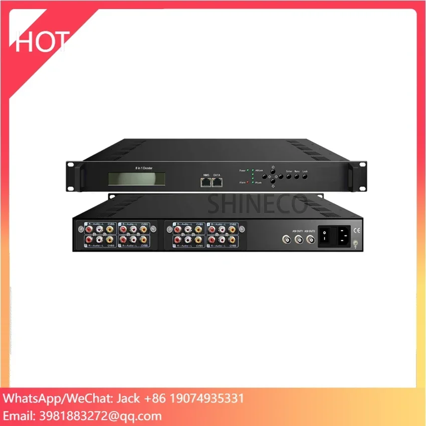 デコーダー IP to CVBS AV RCA コンバーター