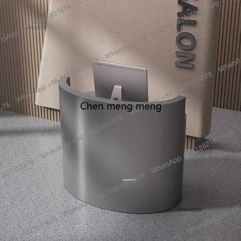 

Simple Creative Reception Desks Beauty Salon Reception Counter Light Luxury Small Cash Register Counte