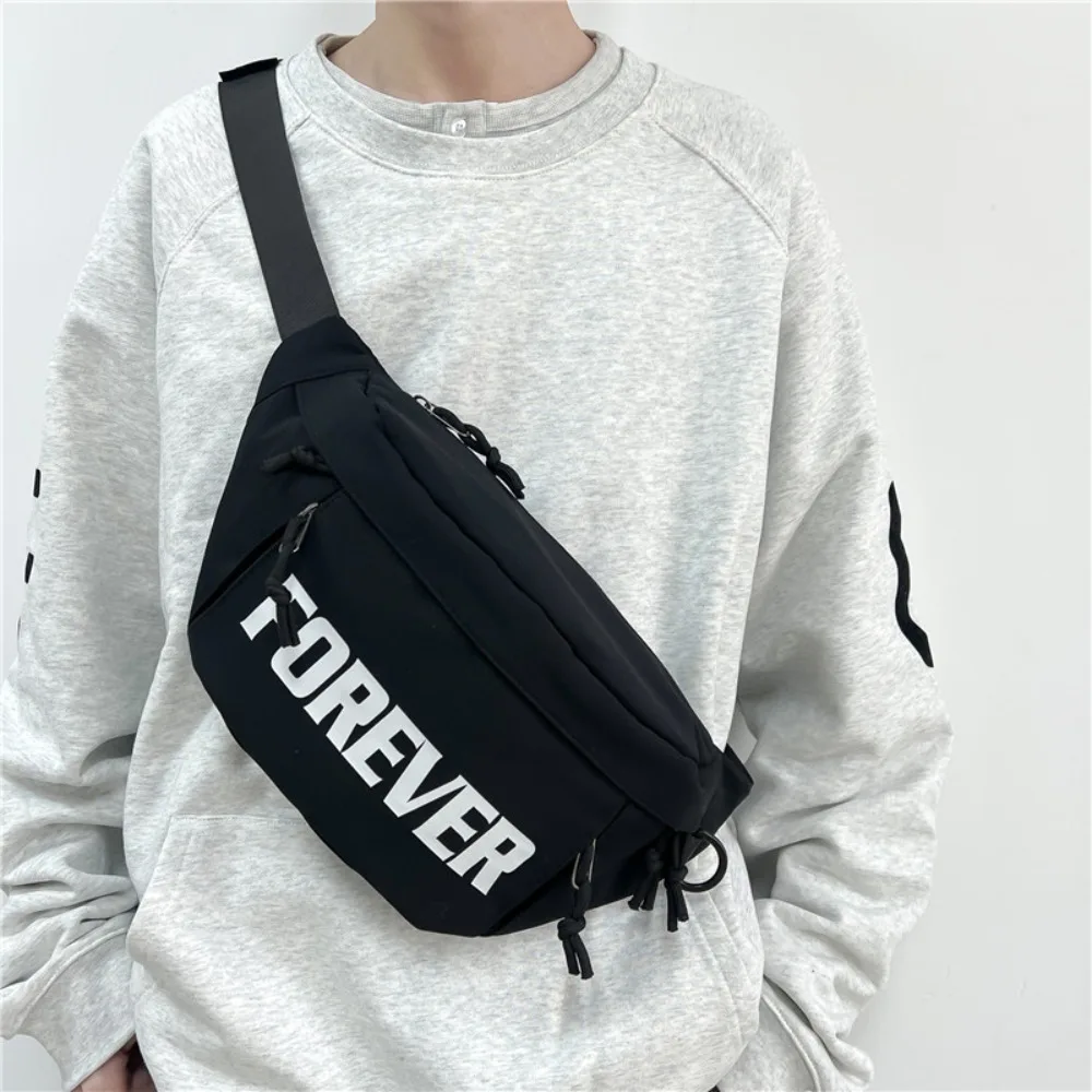 

Trendy Waist Pack Casual Mobile Phone Holder Sports Running Belt Bag Oxford Gym Fitness Couple Chest Bags Women Men