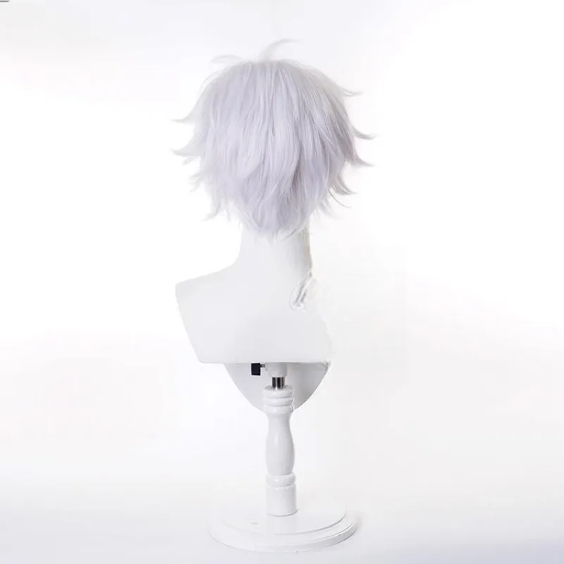 Gojo satoru cos simulação chapelaria anime jujutsu kaisen peruca de modelagem de papel homem roupas diárias jogo headwear cabelo curto fofo