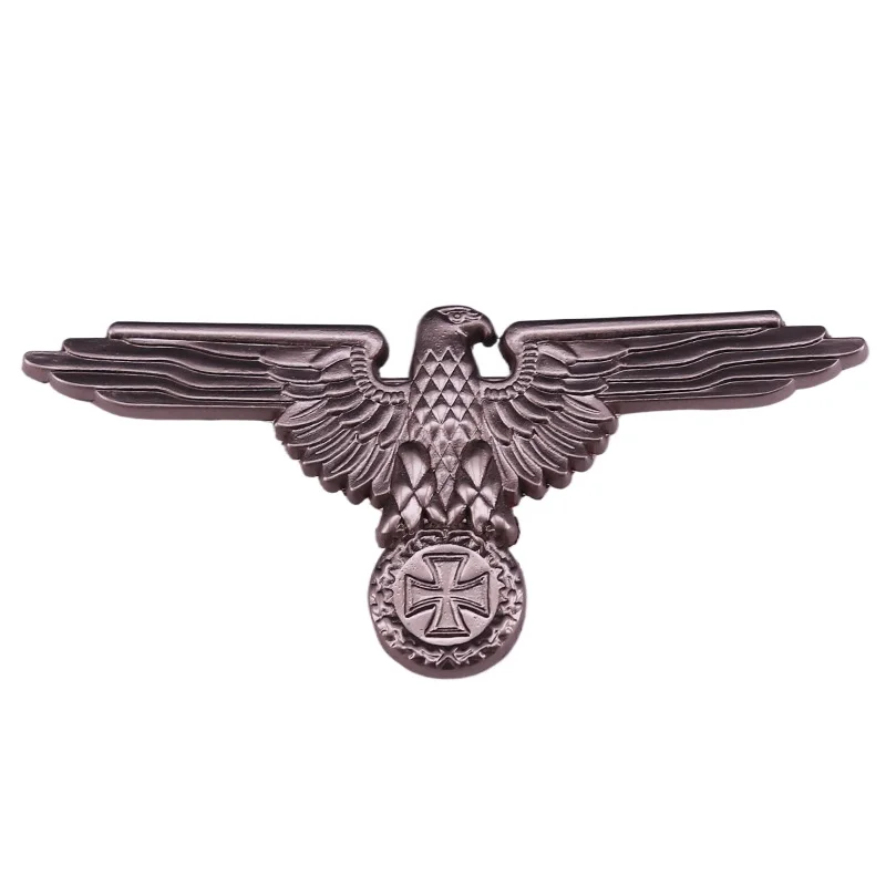 الحرب العالمية الثانية WW2 الألمانية العسكرية الصليب النسر غطاء دبوس شارة الذهبي والفضي دبوس نمط بروش الديكور الحرف