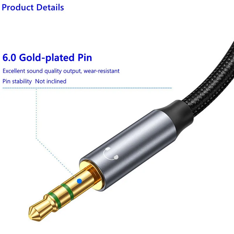 3.5mm Jack Aux Audio Cable mikrofon słuchawkowy do komputera 1 do 2 kabel Adapter z czarny rękaw mikrofon słuchawkowy 2 w 1 kabel Audio