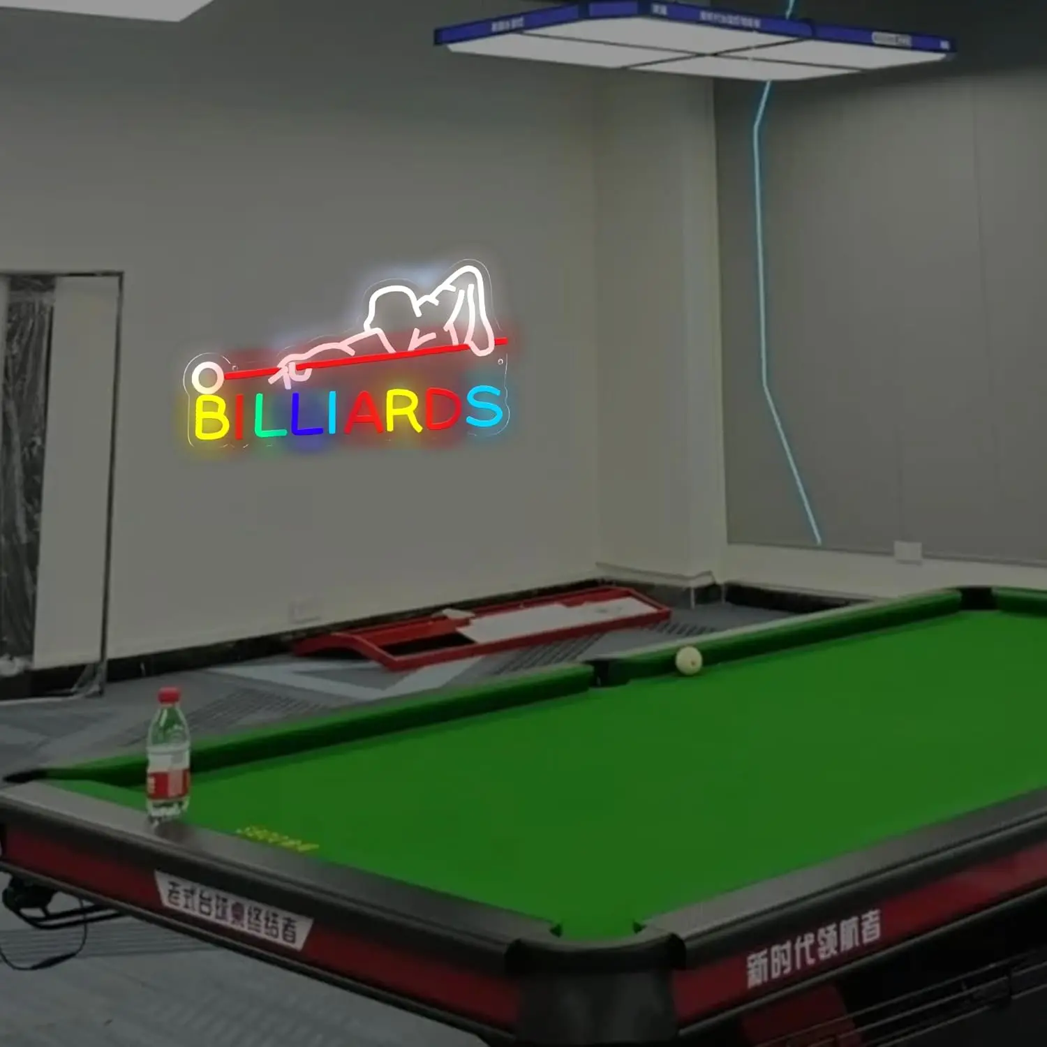 ไฟนีออน LED สำหรับบิลเลียด ใช้พลังงานจาก USB ปรับความสว่างได้ เหมาะสำหรับห้องบิลเลียด บาร์กีฬา ห้องพักผู้ชาย ห้องเล่นพูล ตกแต่งผนังสำหรับงานปาร์ตี้ ของขวัญสำหรับเด็กผู้ชาย
