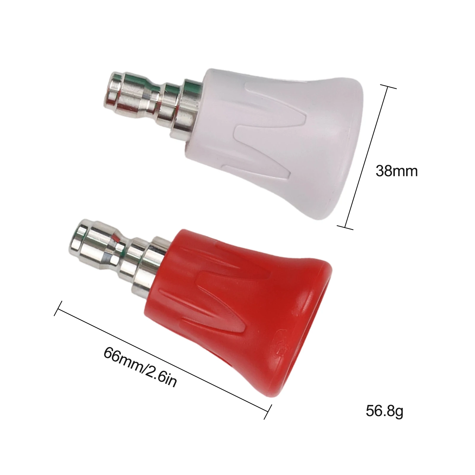 Cleaning Patios 66*38mm Pressure Washer Nozzle Set High Pressure Cleaning Easy Identification Enhanced Durability