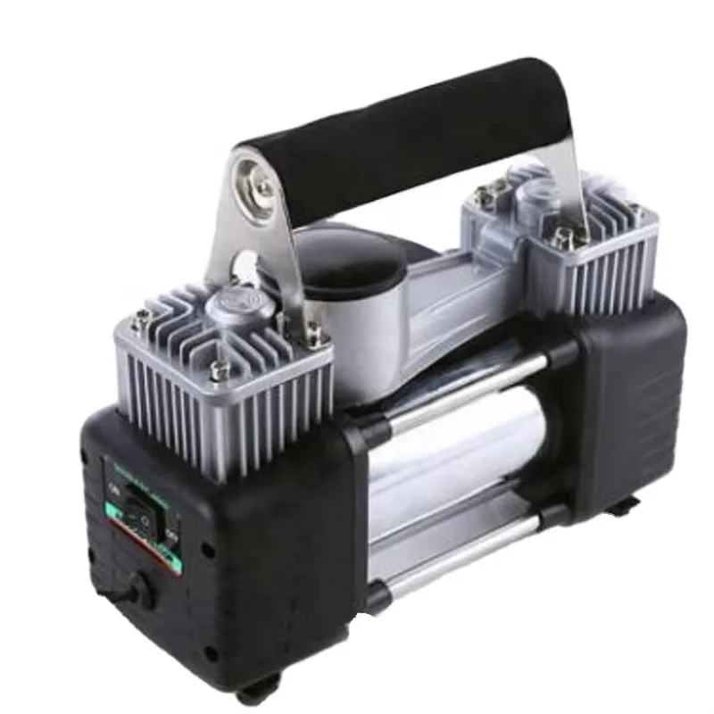

DC12V Double Piston High Pressure Mini Air Compressor Car Tyre Pump Truck Tyre Air Compressor Tire Inflators