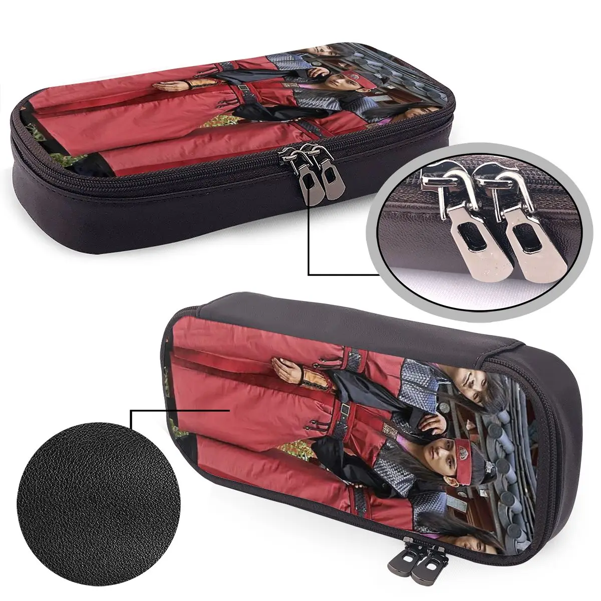 Estuches de cuero para lápices de Hwarang TV, soporte para bolígrafos, suministros de papelería, caja para bolígrafos, bolsa para lápices, regalos para estudiantes