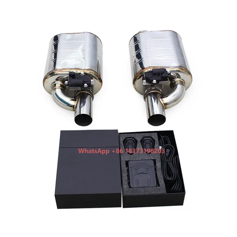 

Custom Exhaust Universal Muffler for Various Models Racing Car Stainless Steel Pipes Valve Electric Control Exhaust System