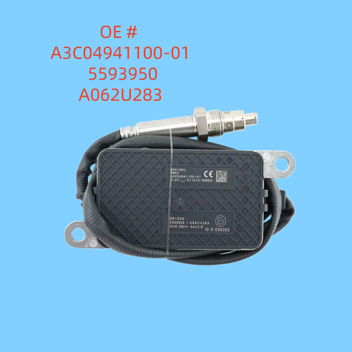  High quality New  A3C04941100-01  5593950 A062U283  Nox Sensor for CUMMINS Engine 24V