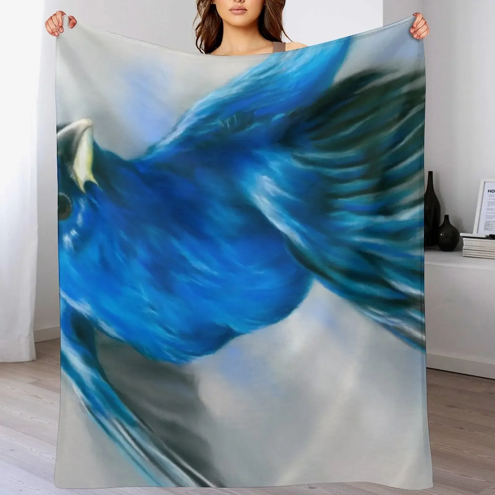 

Indigo Bunting in Flight Throw Blanket Blankets For Baby Blankets For Bed Thermals For Travel Decorative Throw Blankets