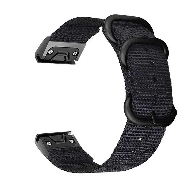 Nylon Quick Easyfit Watchband Strap For Garmin Tactix Delta/Instinct/Fenix5 5X plus/Fenix 6 6X pro/Approach s60 22/26mm Bracelet