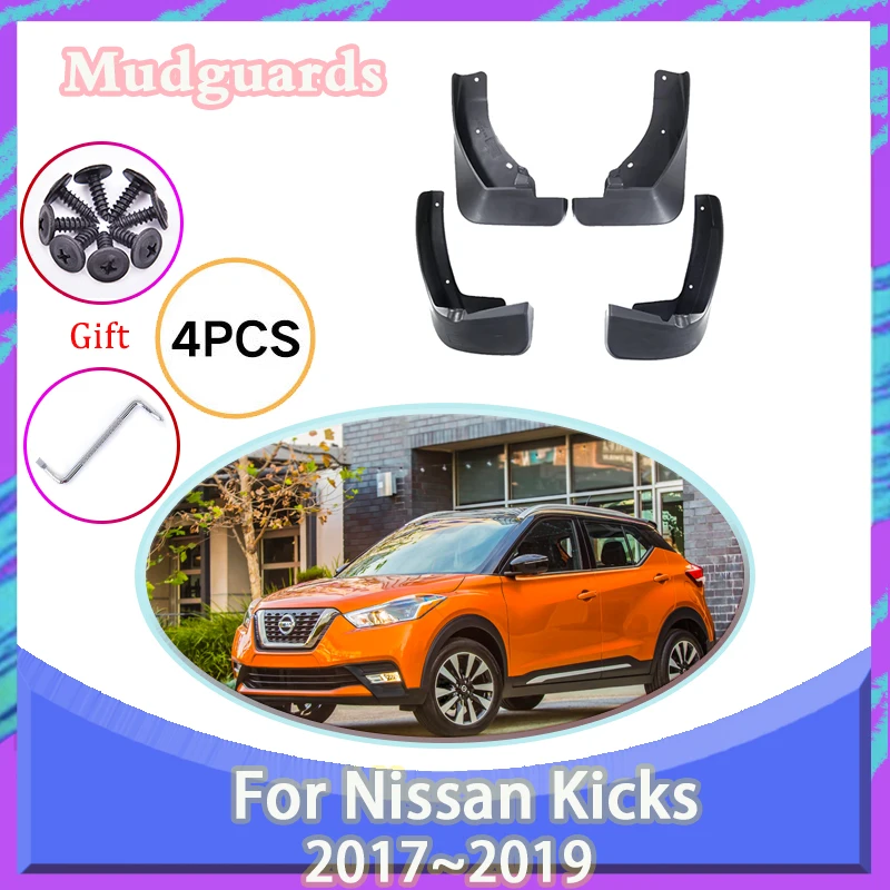 

Car Mud Flaps For Nissan Kicks P15 2017 2018 2019 Anti-splash Mudflap Splash Front Rear Muds Flaps Fenders 4PCS Auto Accessories