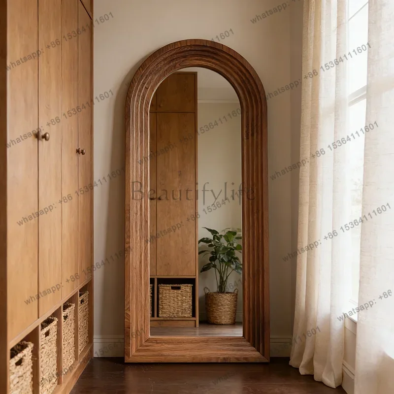 LD Bathroom Bedroom Mirror Moving Modern Standing Full Body  Funky Living Room Mirror Floor Espelhos Home Decorations