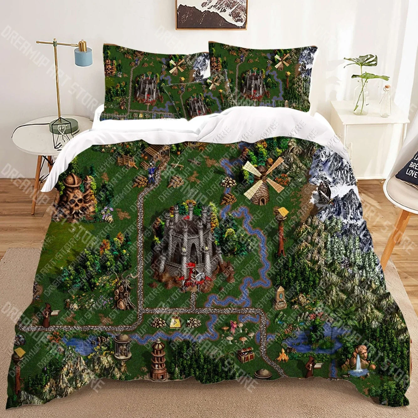 

Комплекты постельного белья Heroes of Might and Magic с 3D принтом, пододеяльник для взрослых_, детское постельное одеяло, подарок на день рождения, дропшиппинг