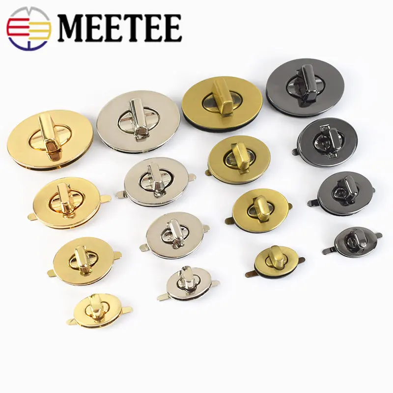 2/5 pz metallo Twist Lock Snap per borsa borsa Decor fermagli chiusura borsa serrature fai da te fatti a mano in pelle accessori Hardware artigianali