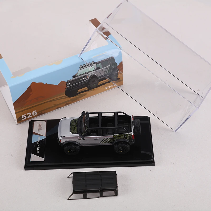 SHADOW PRO 1:64 Bronco 4-Door Open-top SUV Alloy Model Car