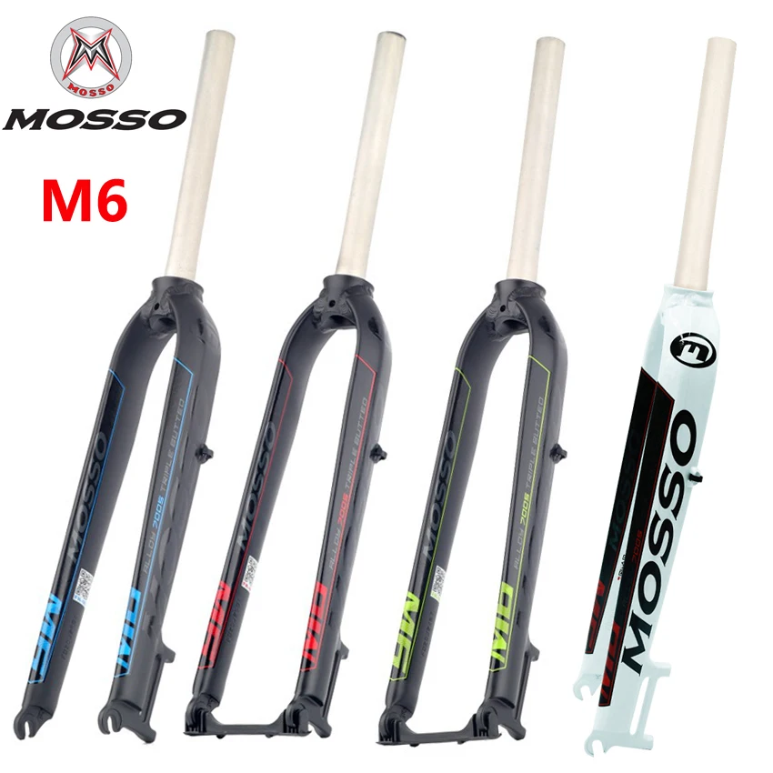 New M6 Mosso Fork MTB 29er Fork Bike Front Fork Top Versio M6i Compatible 26 27.5 29 Bicycle Fork 7005 Aluminum Different to M5