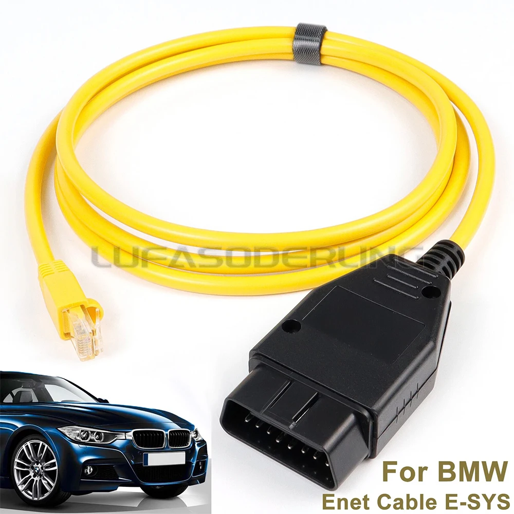 كابل ENET Obd لسيارة BMW F-Series ICOM E-SYS ISTA Bootmod3 Bimmercode Coding OBD2، 5.9 قدم/1.8 متر #2