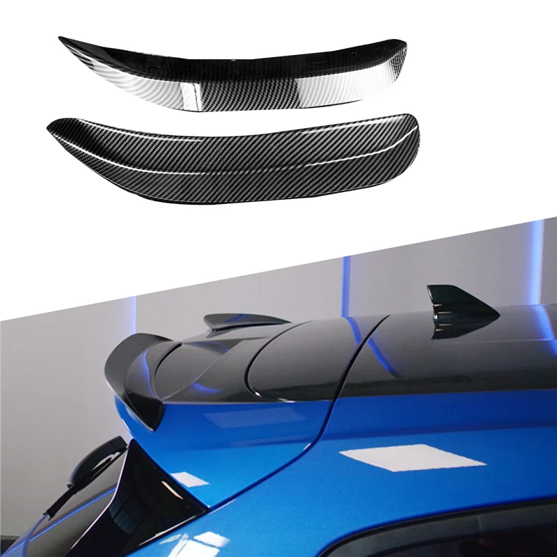 1Pair Car Rear Wing Trim Panel for Ford Focus Focus MK4 ST-Line 18-23 Tailgate Spoiler Decorative Strip Fascia Carbon