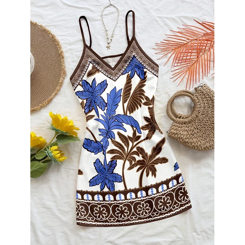 Women'S Fashion Date Spring Summer Limited Edition Positioning Burnout Camisole Dress Niche Design Gentle St