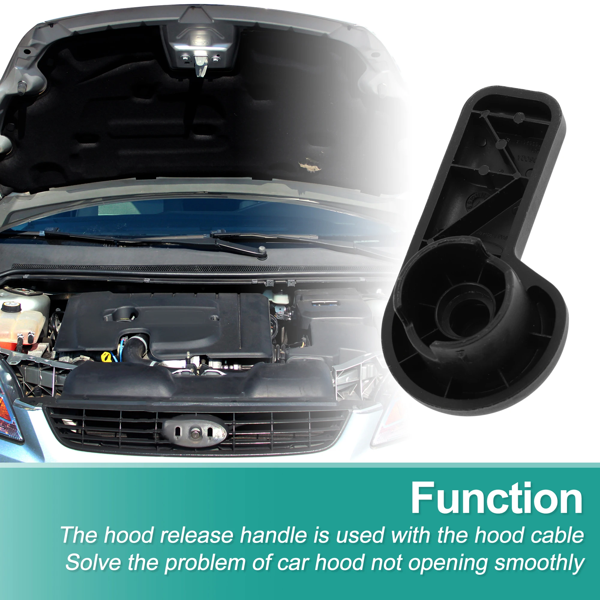 UXCELL Hood Latch Release Handle for Ford for Mustang 2015-2020 No.CJ5Z16B626A
