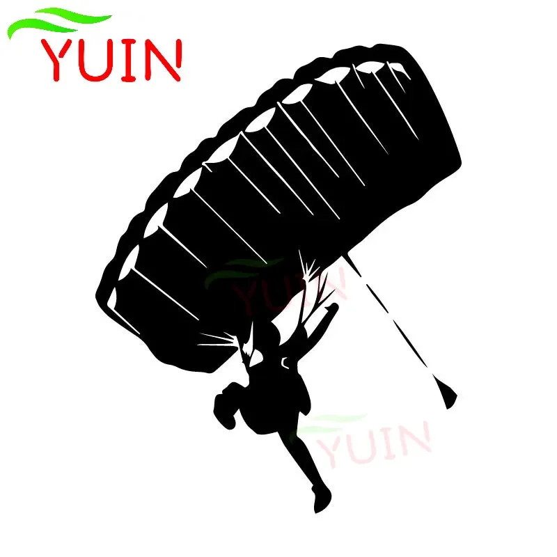 

YUIN Skydiving Landing Car Decals Fashion Body Window Decoration PVC Waterproof Sunscreen Stickers Can Be Customized Color