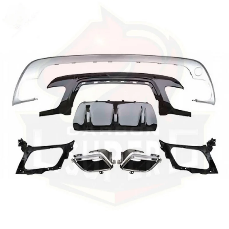 

Suitable for Land Rover Range Rover Velar Upgrade Modification ABS Material Rear Lip Rear Diffuser Tailpipe Factory Direct