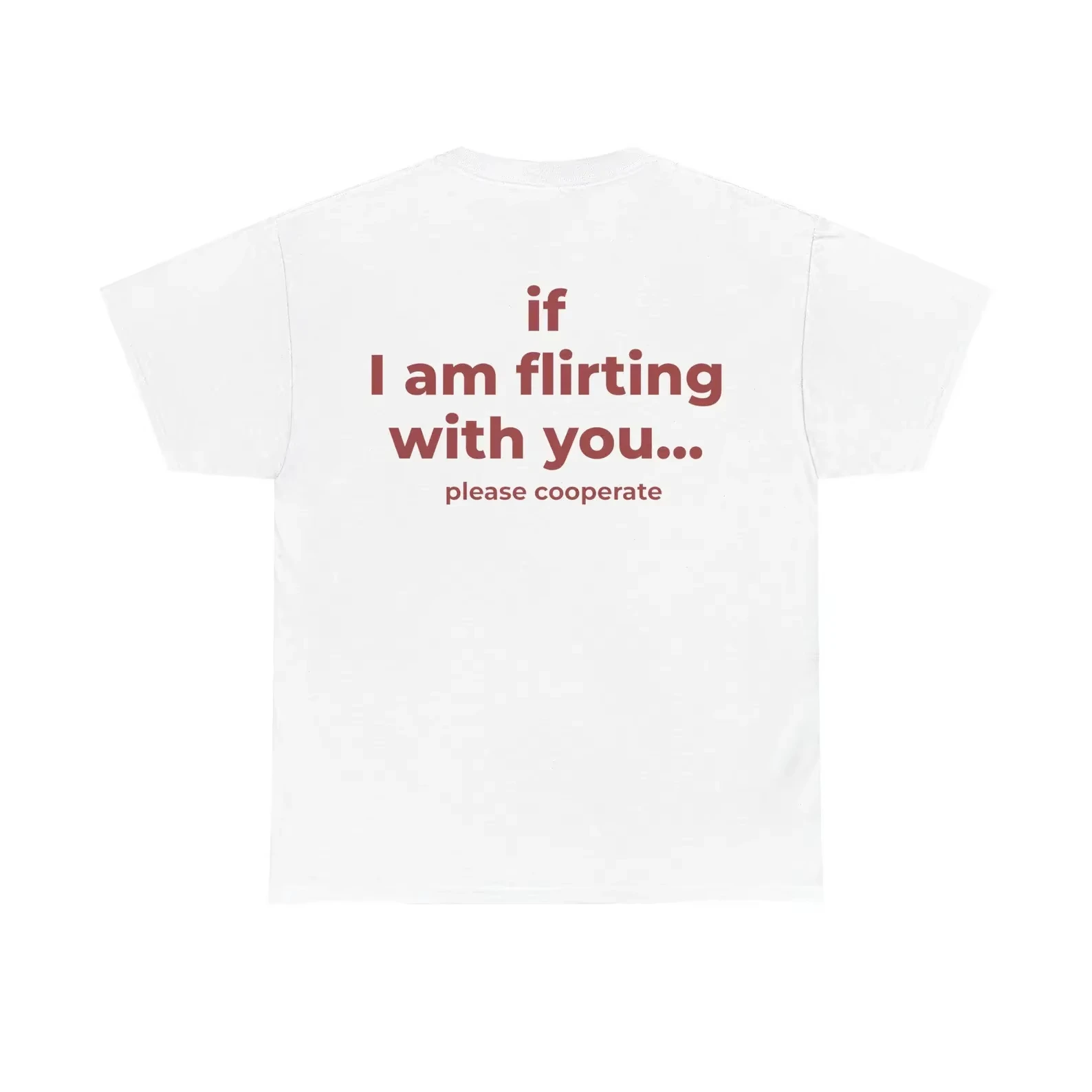 إذا كنت يمزح معك يرجى التعاون مضحك الجرافيك تي شيرت الظهر طباعة المحملة الصيف أزياء تي شيرت حزب قميص #2