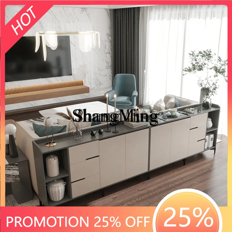 

SM home new high-end sofa is against the cabinet, the back of the horizontal hall,