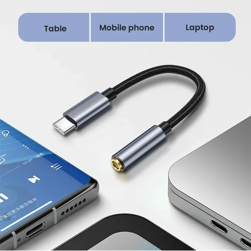 

USB Type C to 3.5mm Jack Headphone Adapter Type C Audio Cable Converter For IPhone 15 Pro MAX Samsung Galaxy Huawei Xiaomi