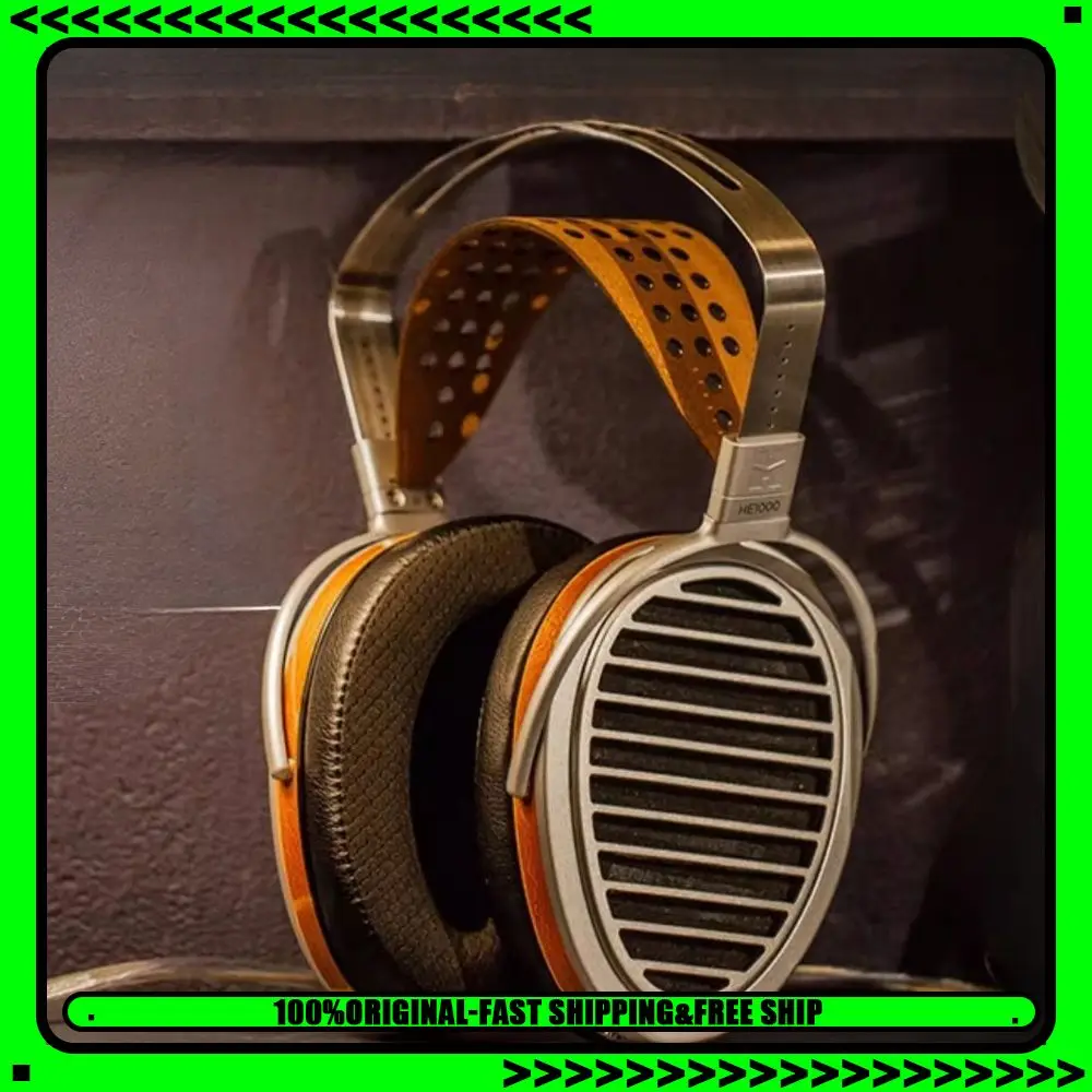 

HIFIMAN He1000v2 Наушники-вкладыши Серебристые плоские диафрагмы Музыка HIFI Динамическая петля Проводные наушники с ЧПУ 3,5 мм Геймер Подарок