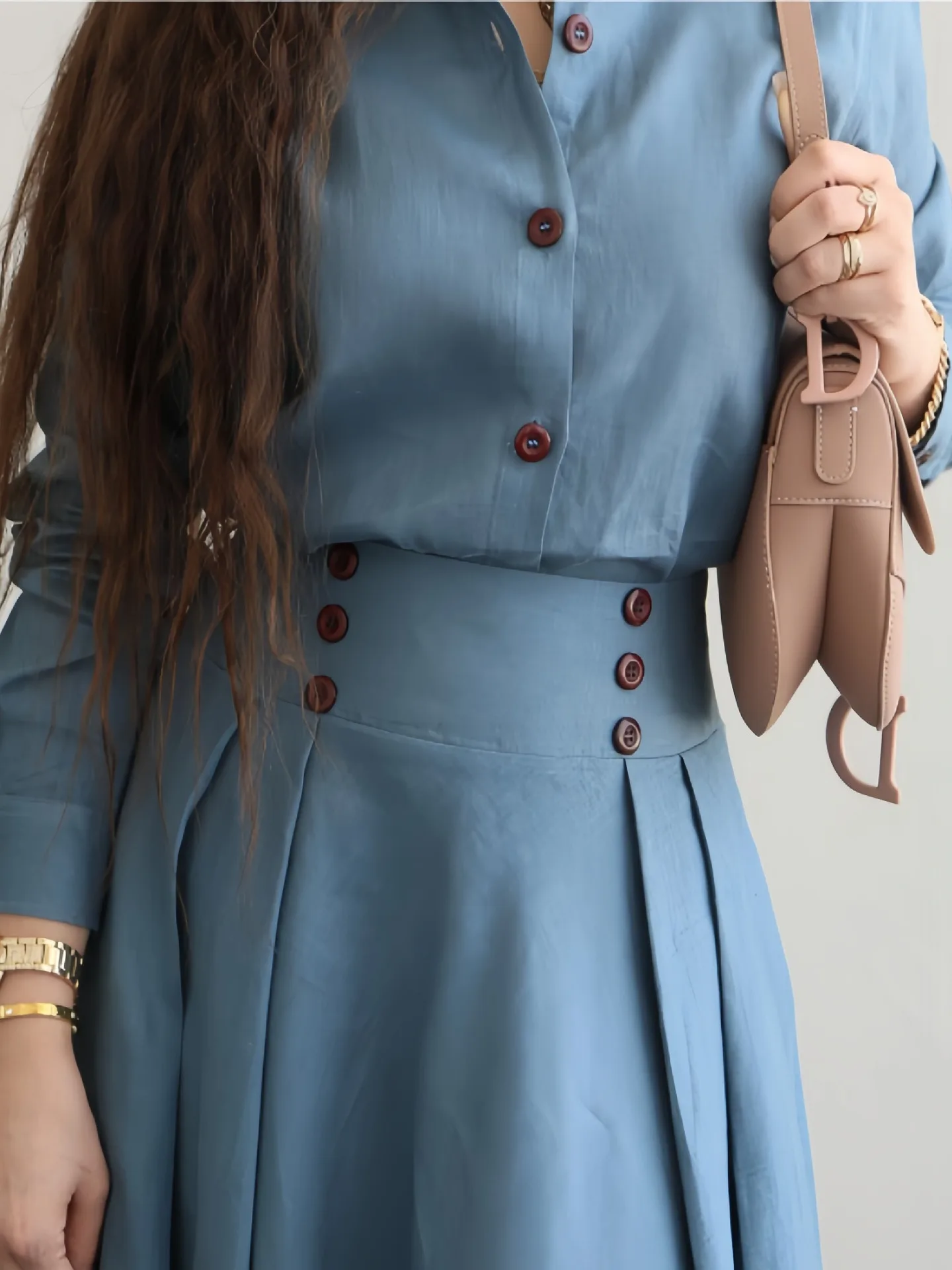 

Loose Long Sve Linen irt Skirt Set Women's Faion Spring Collection Comfortable Breathable Two-Piece Outfit Casual Wear