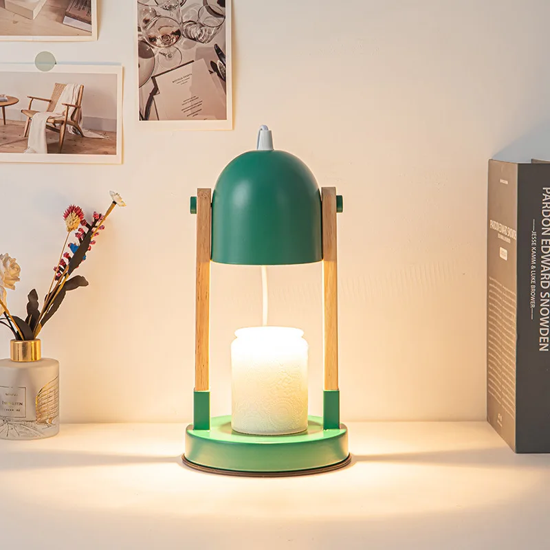 No Fire Aromatherapy Stove Glass Floor Lamps Aromatherapy Melting Wax Candle Essential Oil Melting Candle Bedroom Art Desk Light