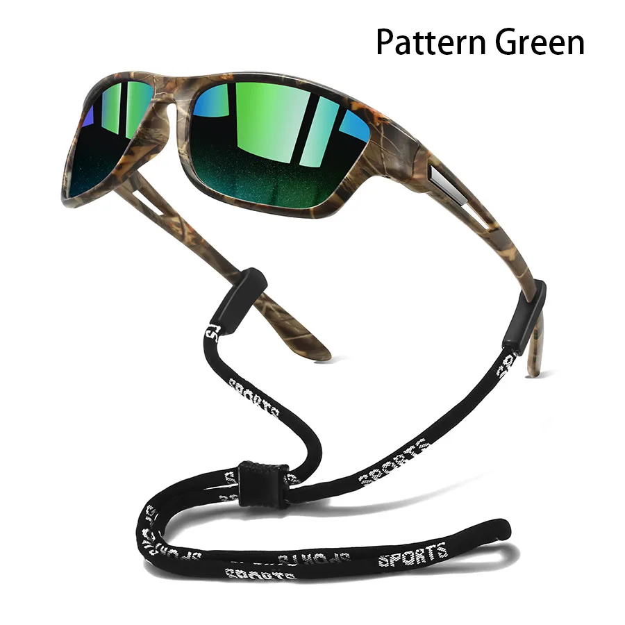 Modische Sport-Sonnenbrille mit Kettenmuster für Herren und Damen – Ideal zum Laufen, Bergsteigen und Angeln – Outdoor-Schutzbrille – Detail 5