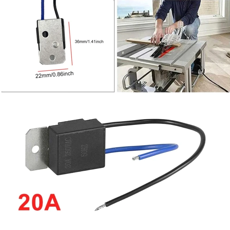 

1 шт., 20 А, 230 В, модуль привода плавного пуска, плавный запуск для угловой шлифовальной машины, детали электроинструмента, долбежная пила, алюминиевая машина