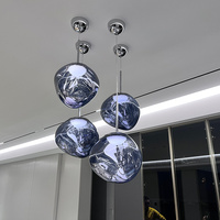 Modern E27 Simple Pendant Lamp Indoor Restaurant Living Room Bedside Loft Chandelier Decoration Acrylic Atmosphere Light Fixture