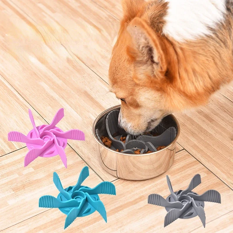 Pet Anti Choke Dog Spiral Slow Feeder Dog Food Bowls Dish Insert with Suction Cup NonSlip Anti Gulping Pet Prevent Obesity Suppl