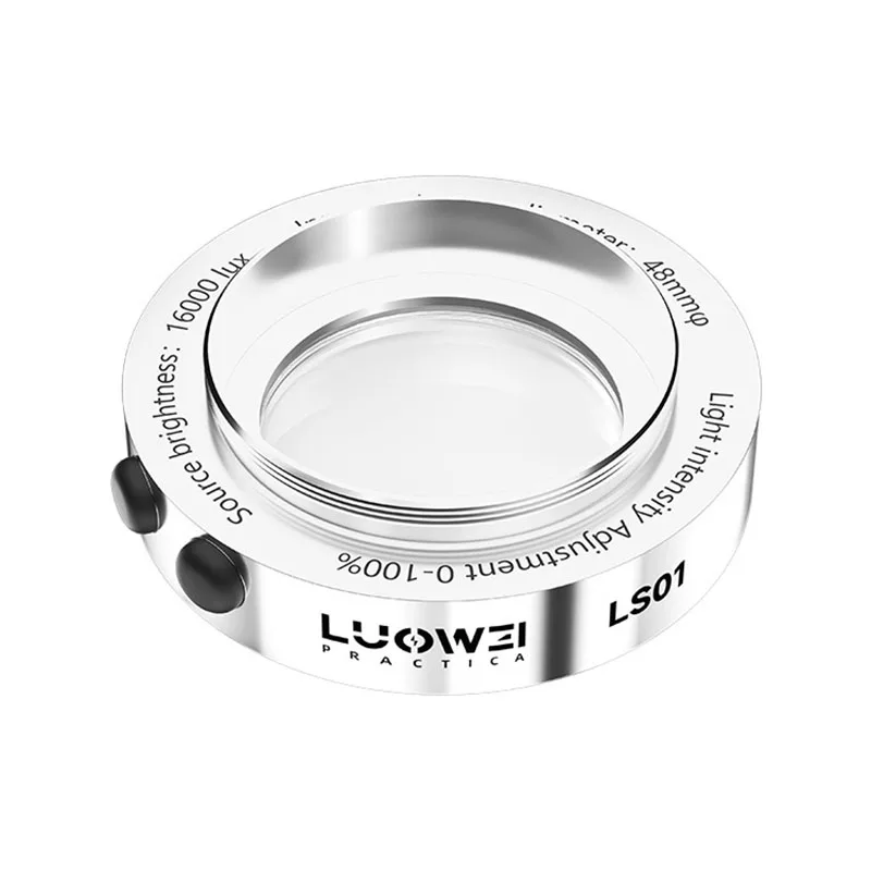 Imagem -06 - Luowei-brilho Ajustável Led Ring Light Fonte de Liga de Alumínio Dustproof Lens para Pcb Solda Repair