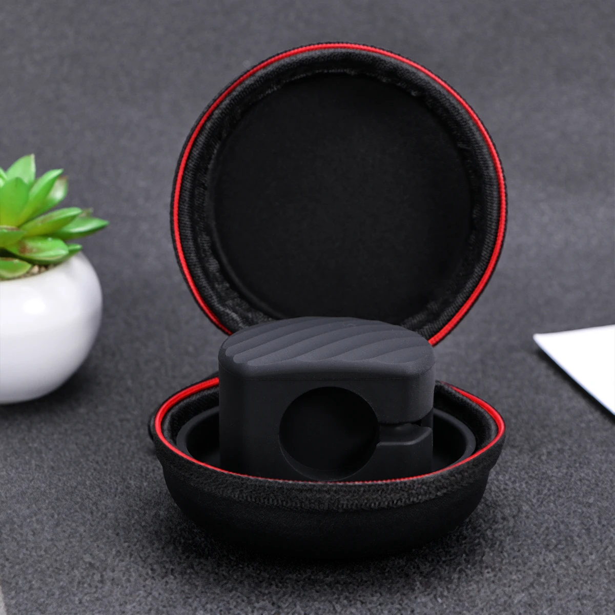 

Eva Watch Box For Storage Travel Case Organizer Durable Luxury Lining Small Size Compatible With Apple Watch Black