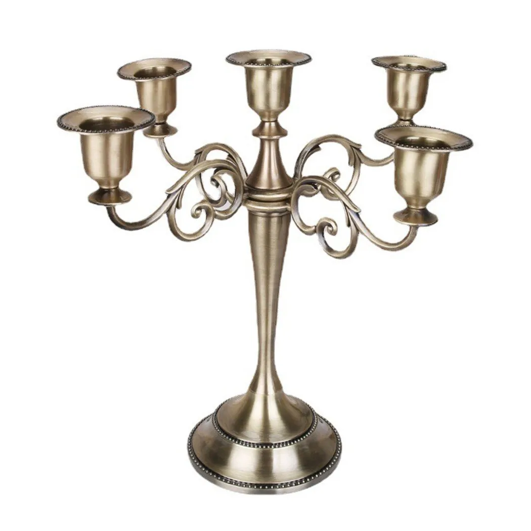 Decoration Candle Holder Elegant European Style Exotic Holder Home Wedding 3/5 Arms Candelabra Crafts High Quality