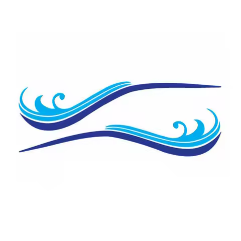 2pcs Stripes for Vehicle Boat RV Campervan Caravan Motorhome stickers