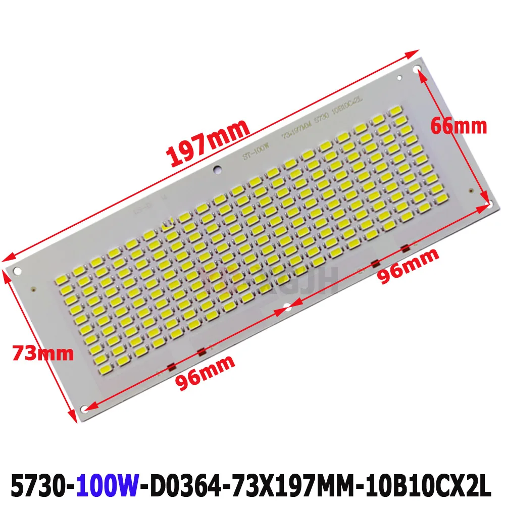 Full Power LED Floodlight PCB 20W 30W 50W 100W 150W 200W SMD 5730 LED PCB Board Lamp Aluminum Plate for Rectangle Led Floodlight